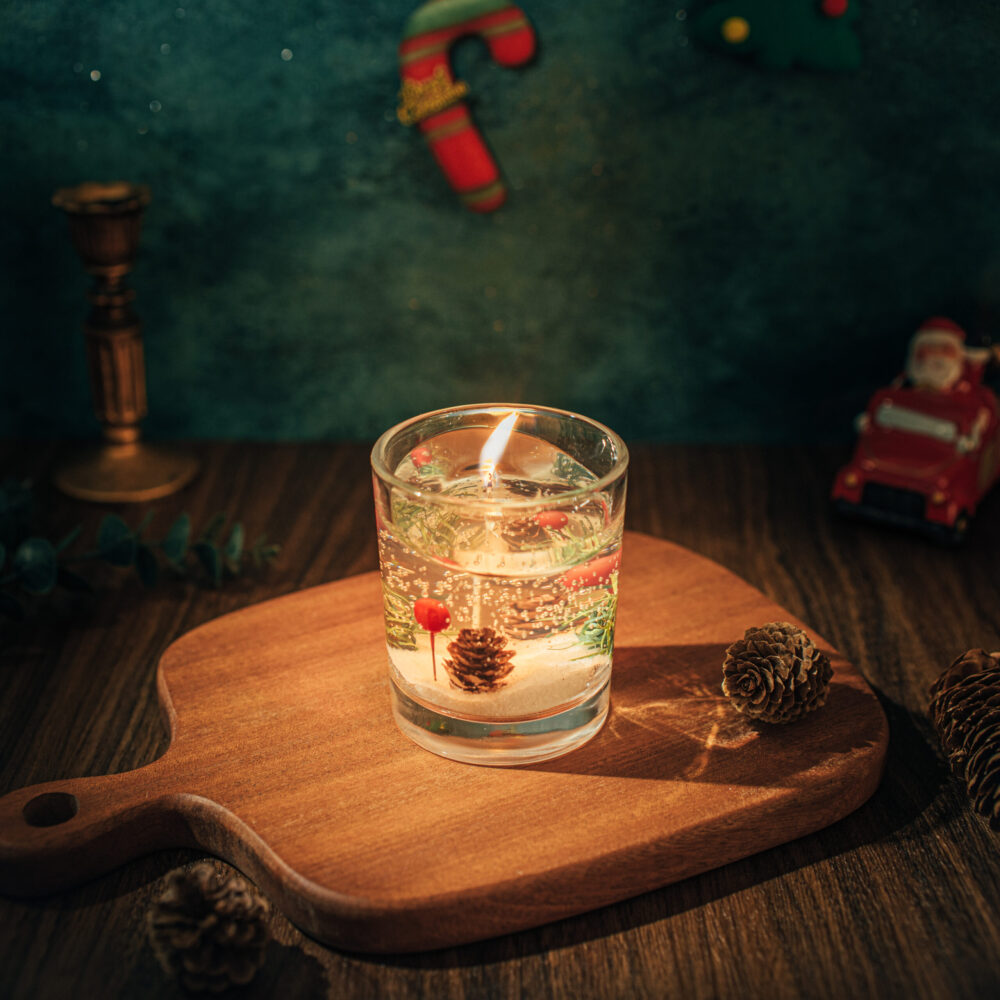 Luxury Christmas Glass Candle Gift